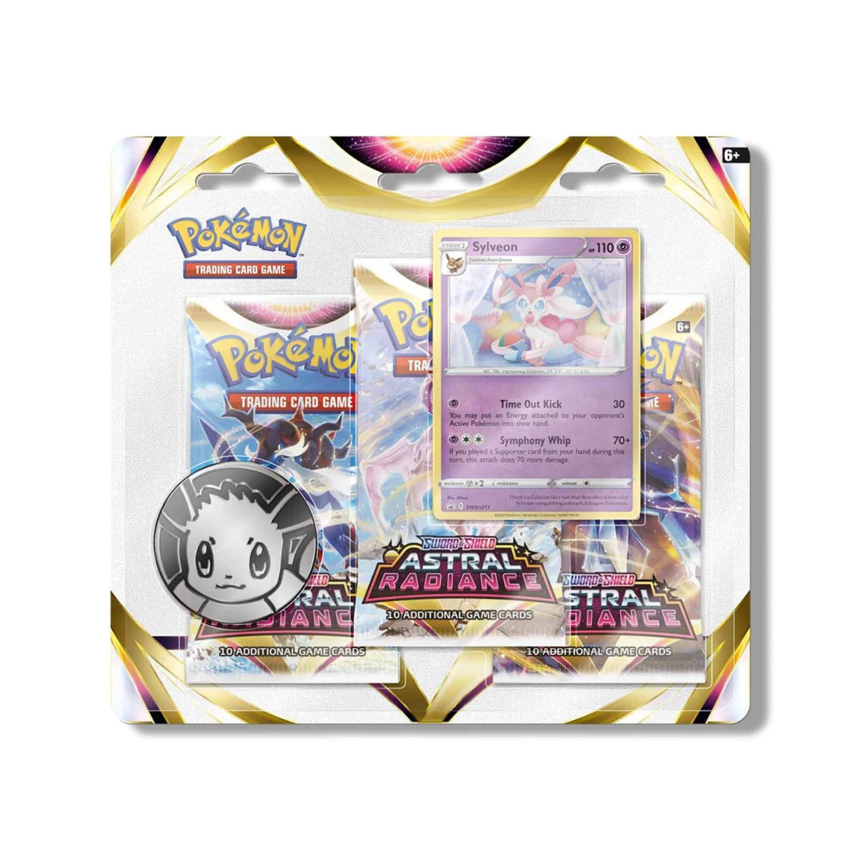 Pokemon TCG: Astral Radiance 3 Booster Packs - Sylveon Promo