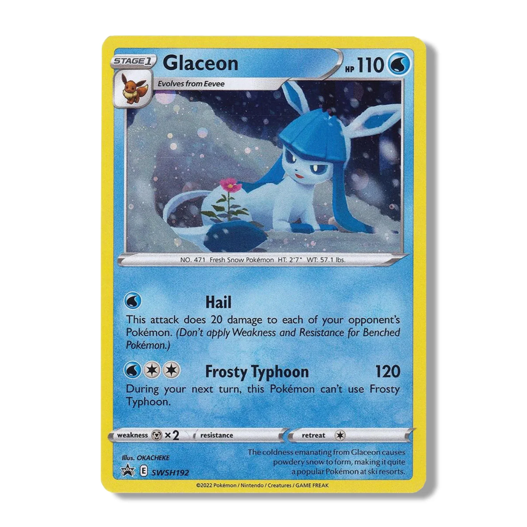Pokemon TCG: Brilliant Stars 3 Booster Packs - Glaceon Promo - Image 2