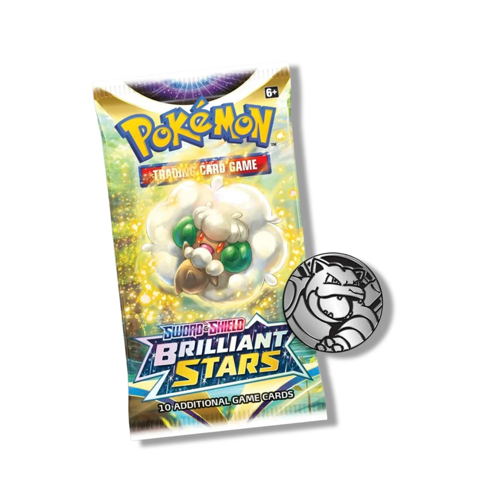 Pokemon TCG: Brilliant Stars 3 Booster Packs - Glaceon Promo - Image 3