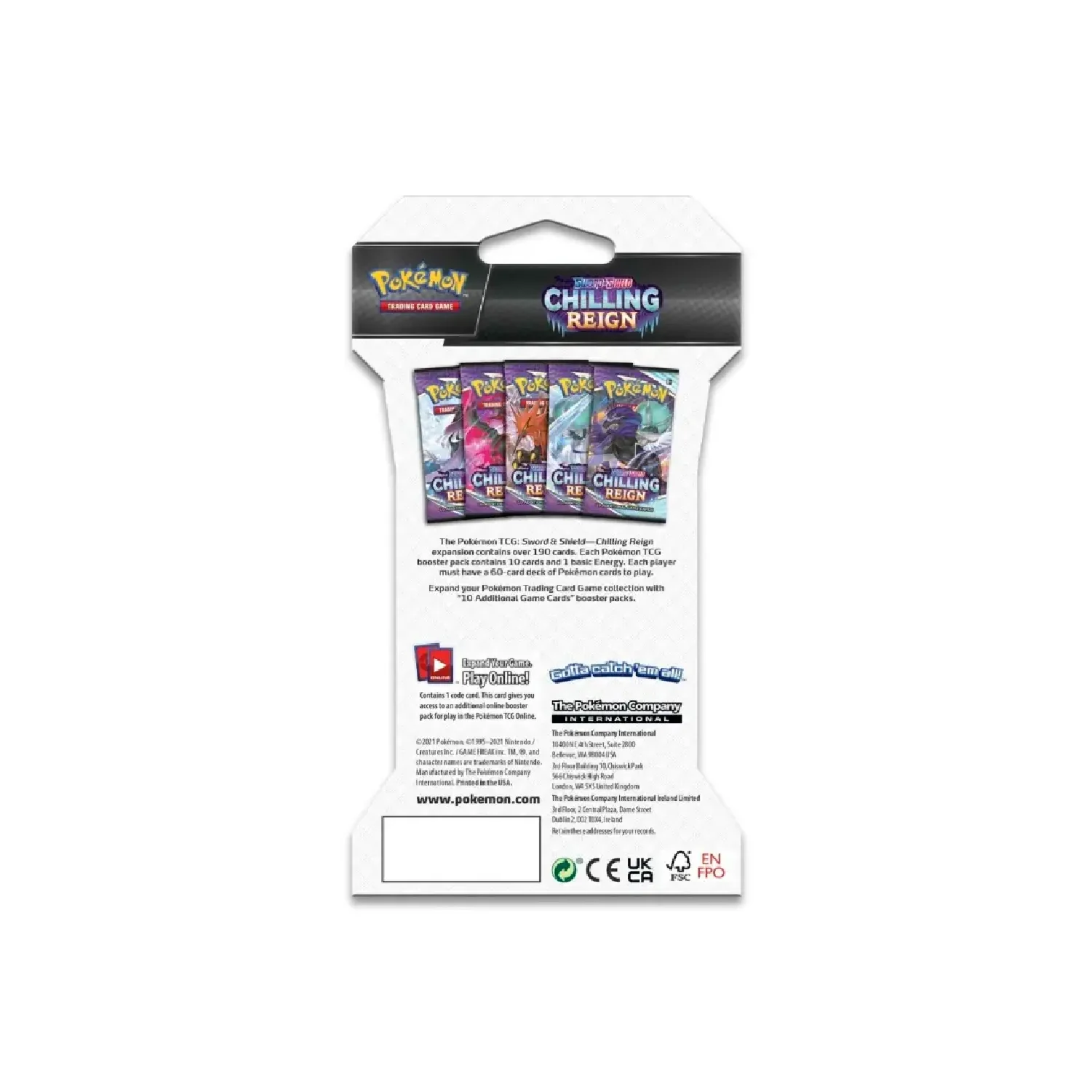 Pokemon TCG: Chilling Reign Sleeved Booster Pack - Image 4