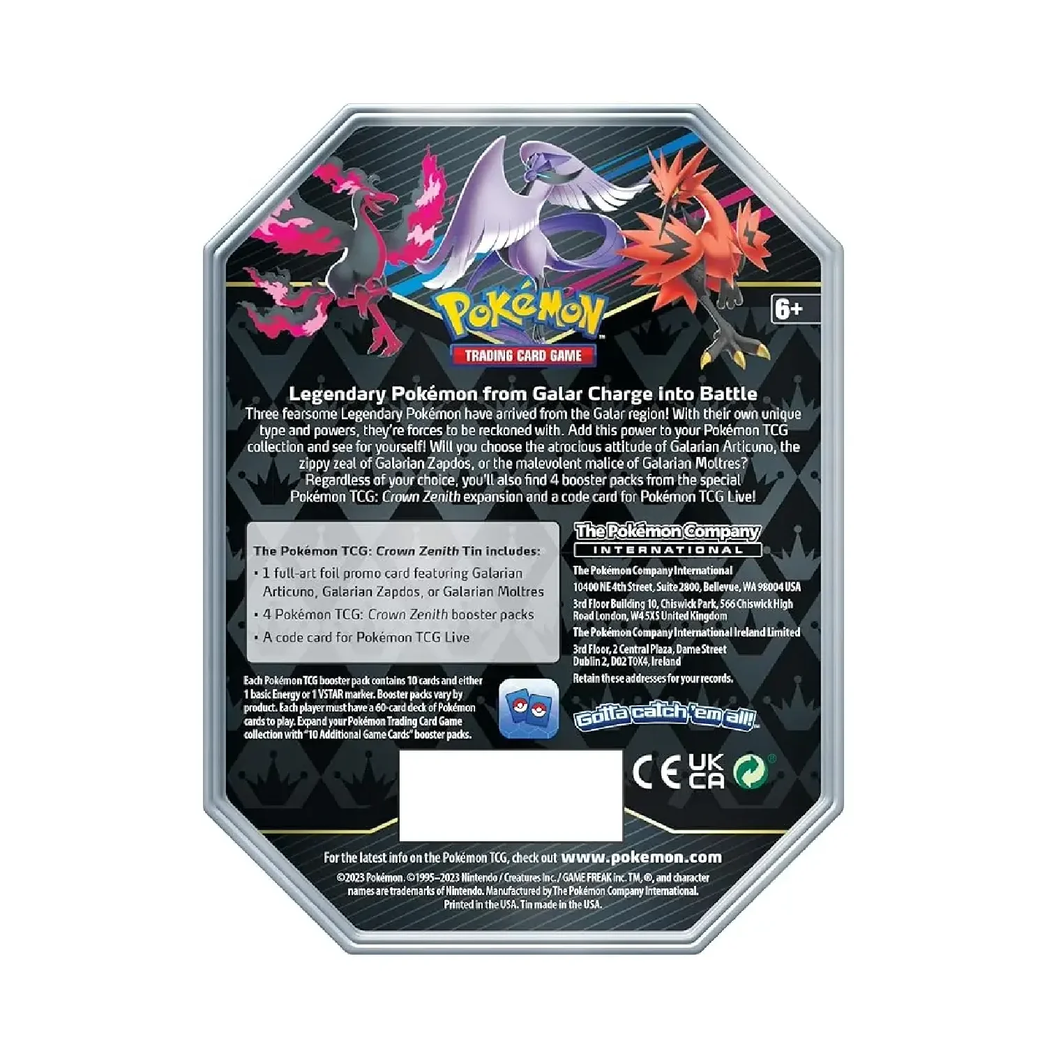 Pokemon TCG: Crown Zenith Galarain Tins - Image 5