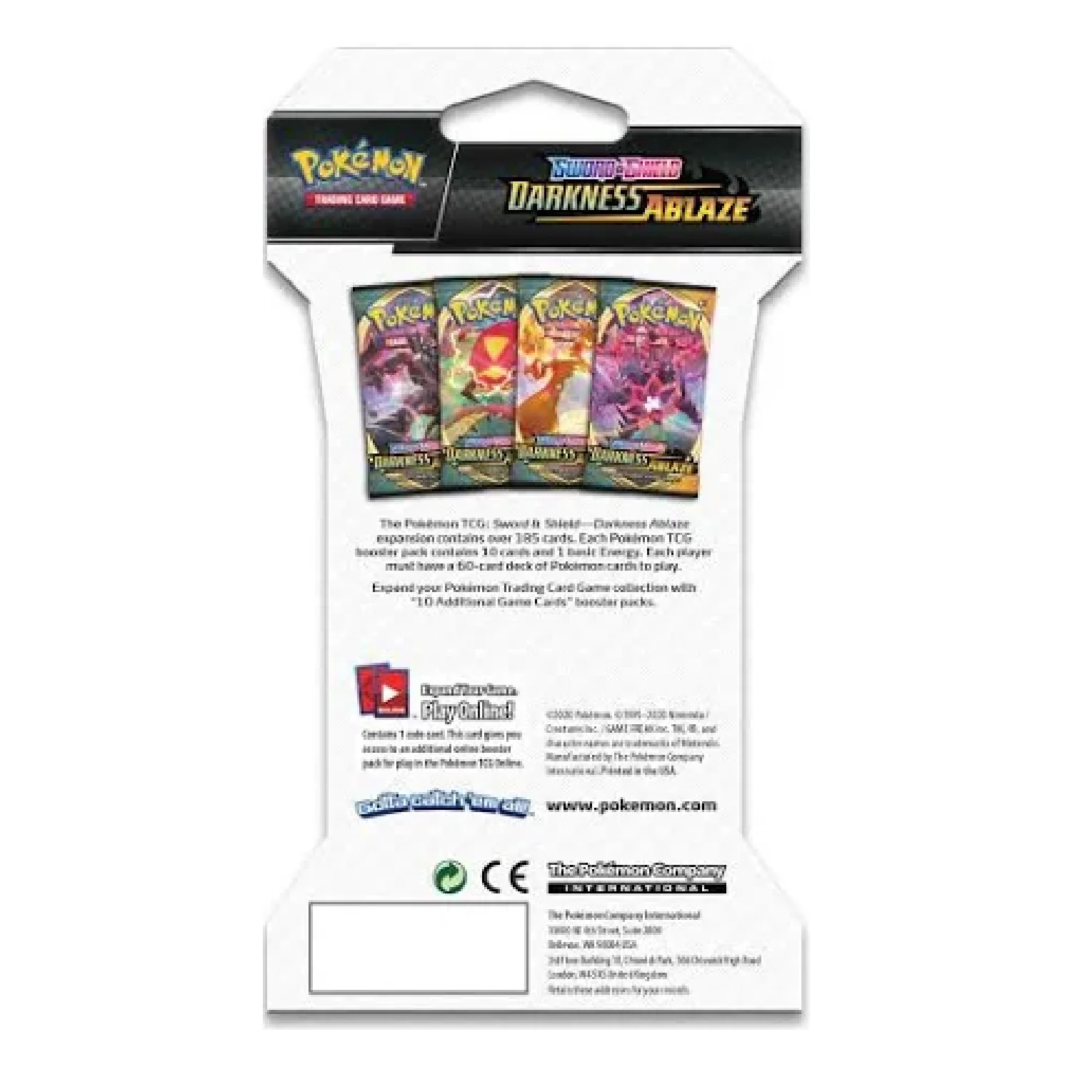 Pokemon TCG: Darkness Ablaze Sleeved Booster Pack - Image 2