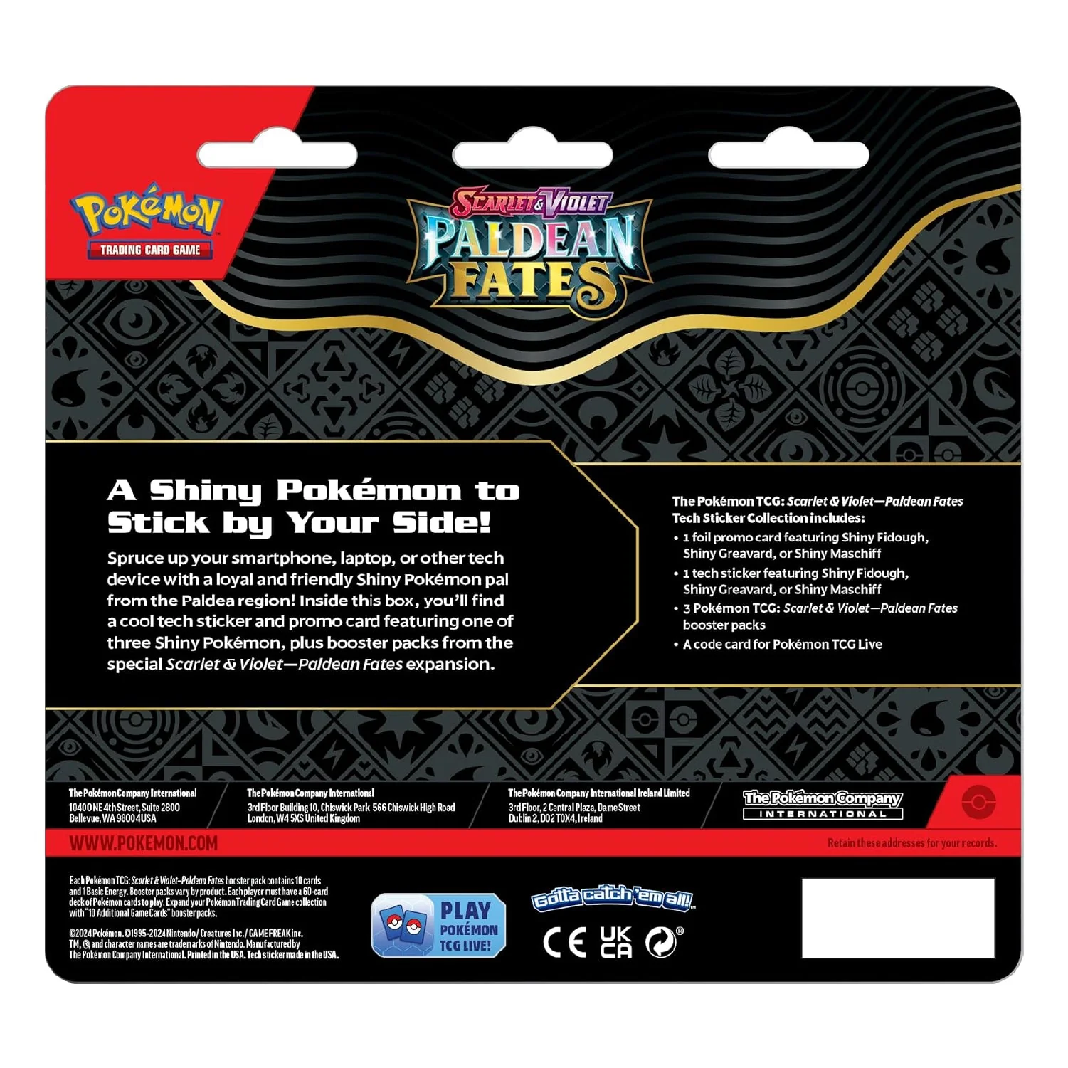 Pokemon TCG: Paldean Fates - Sticker Collection (3 Packs) - Image 7