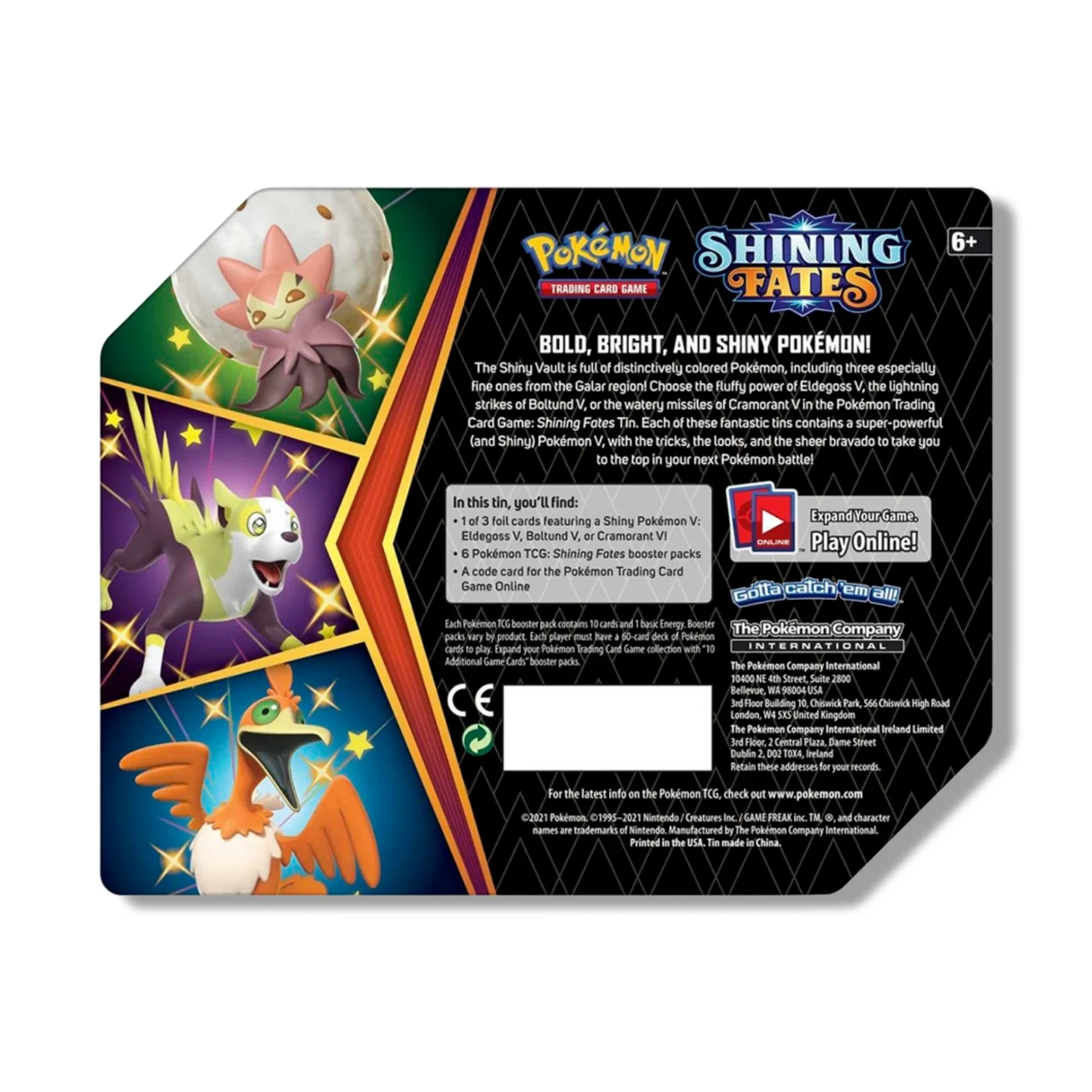 Pokemon TCG: Shinning Fates Tin Boltund V - Image 2