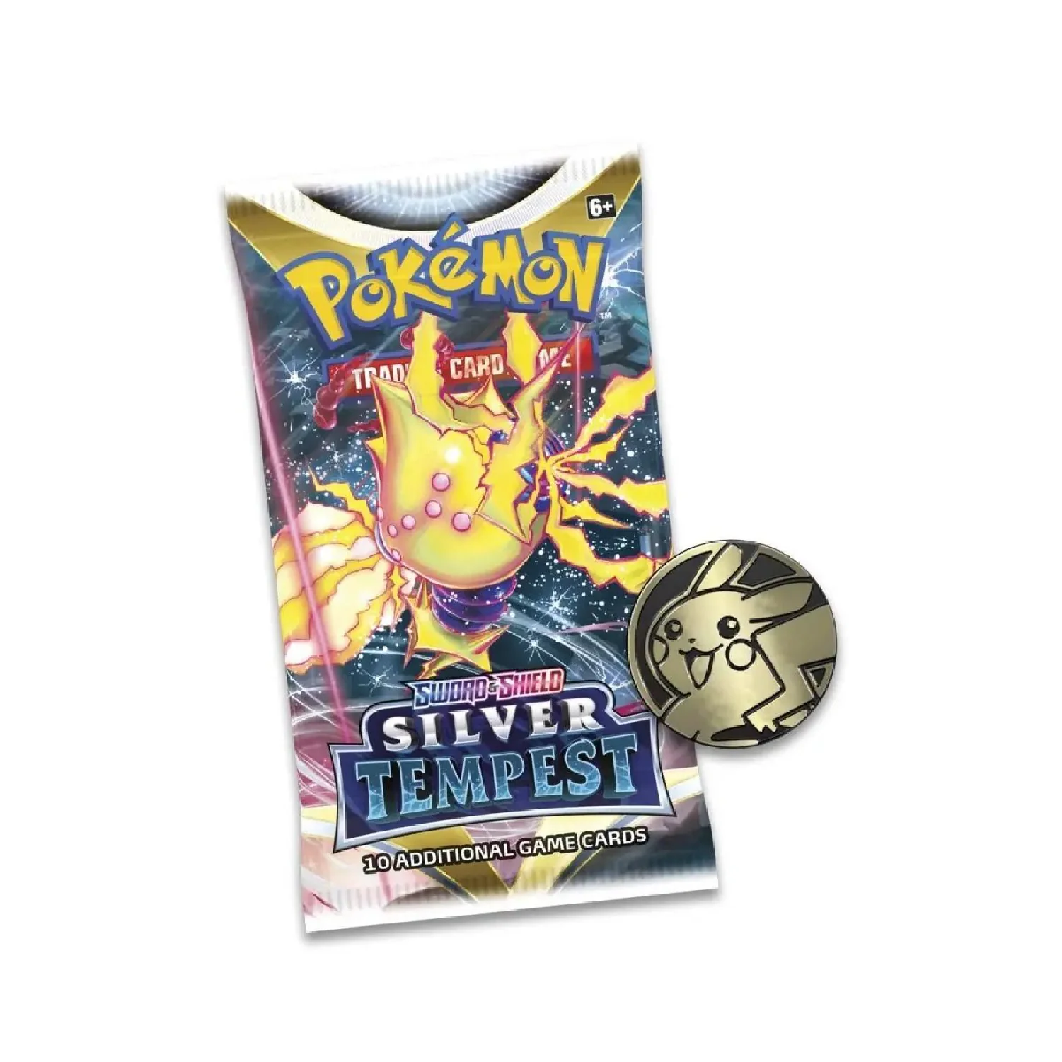 Pokemon TCG: Silver Tempest 3 Booster Packs, Coin & Manaphy Promo Card - Image 7